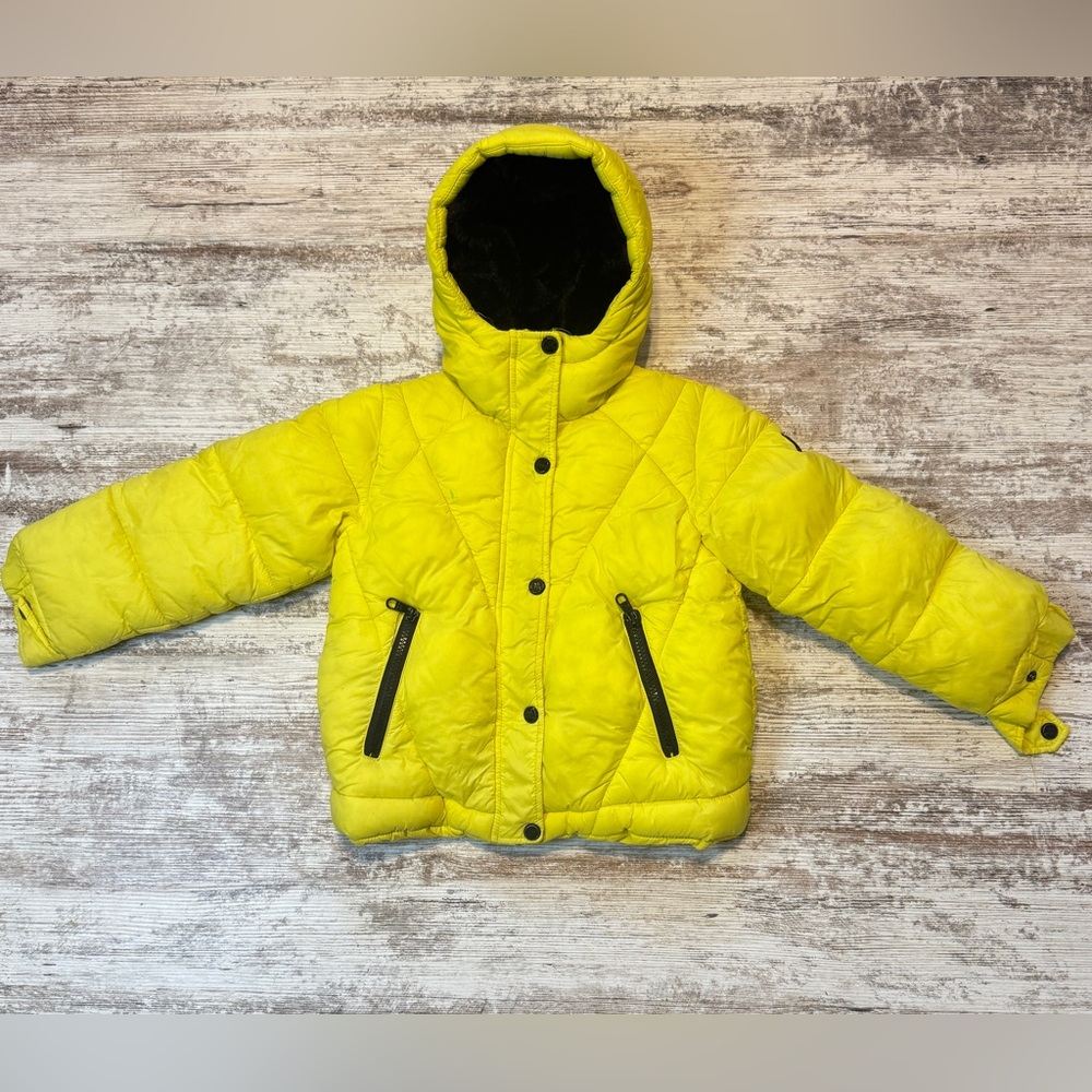 Steve Madden Vibrant Yellow Jacket girls size 5/6